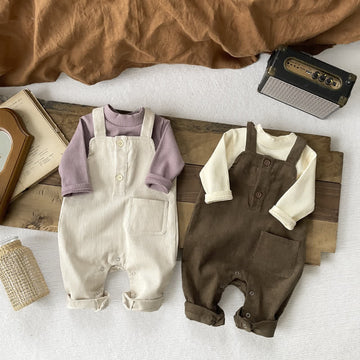 Baby Double Button Corduroy Overalls