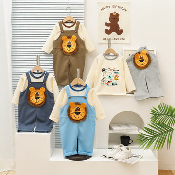 Toddler 2-Piece Cartoon Lion Casual Set