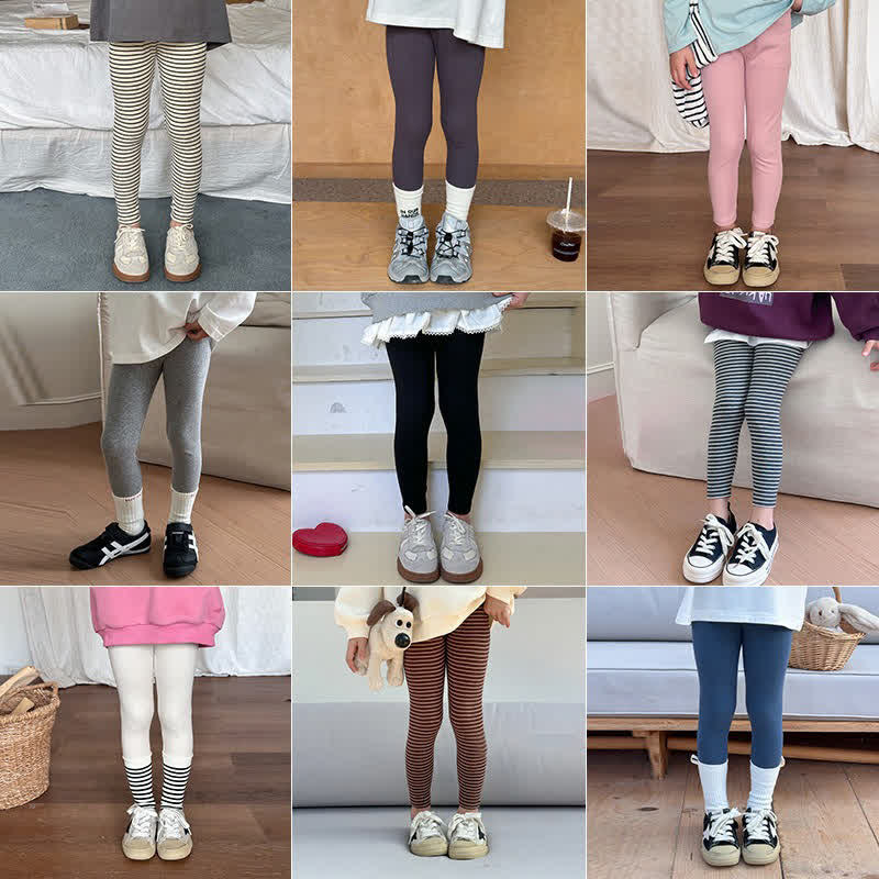 Kid Girls Slim Fit Stretch Leggings