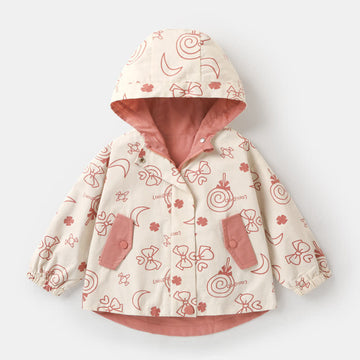 LOLLIPOP Baby Toddler Hooded Bow Coat