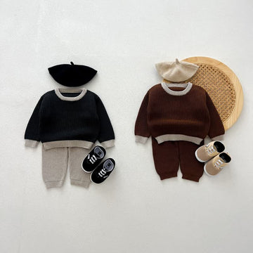 Baby 2-Piece Casual Knitted Design Set