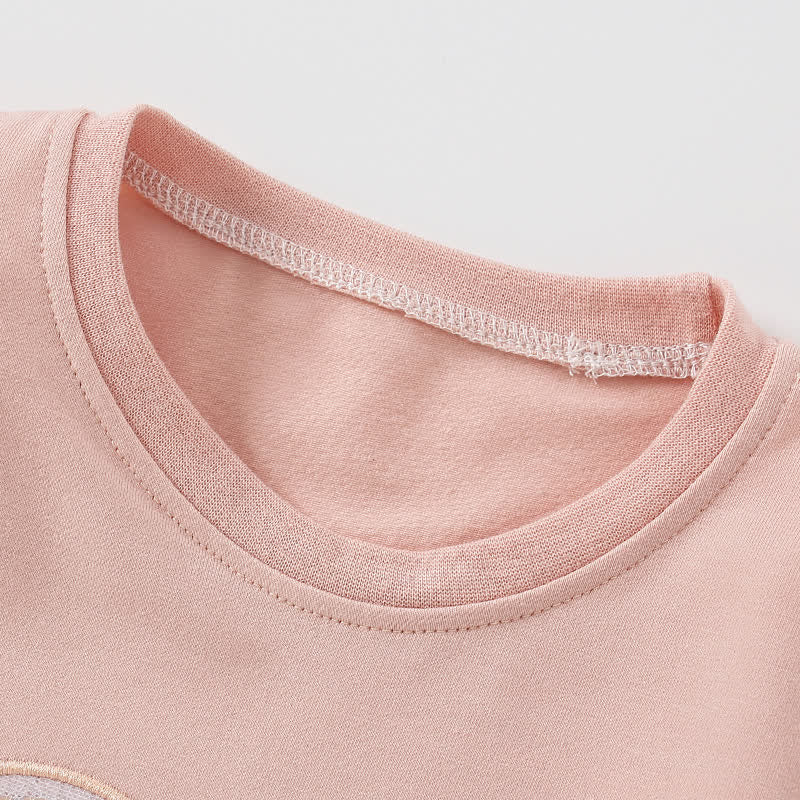 Toddler Wave Heart Pink Dress