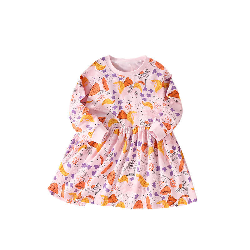 Toddler Pink Unicorn Flower Dress