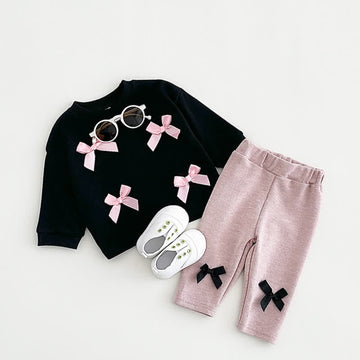 Baby 2-Piece Bow Lovely Casual Set