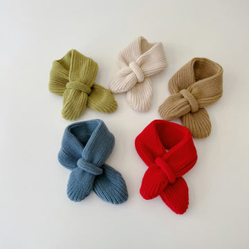 Baby Toddler Solid Color Knitted Scarf