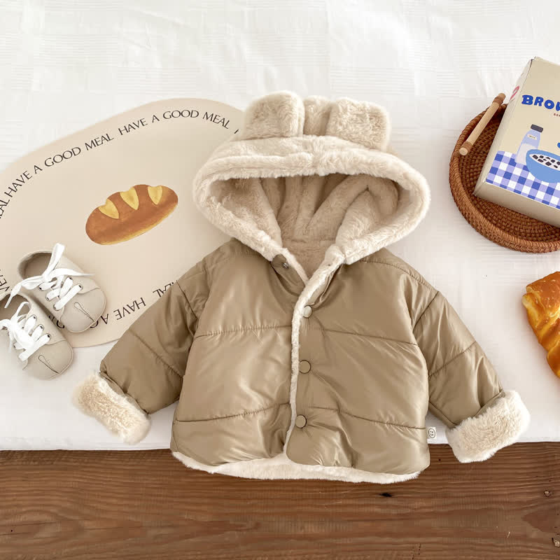 Baby Toddler Hooded Cotton Padded Jacket