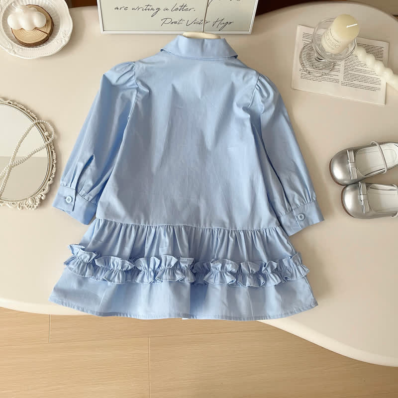 BEST BUDDY Toddler Blue Preppy Style Dress