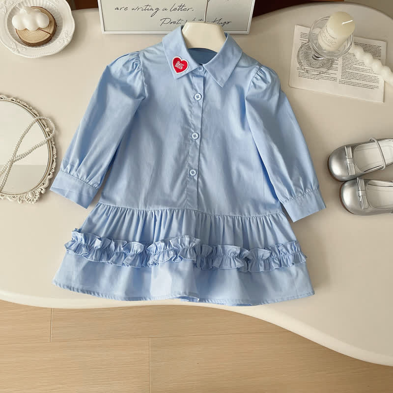 BEST BUDDY Toddler Blue Preppy Style Dress