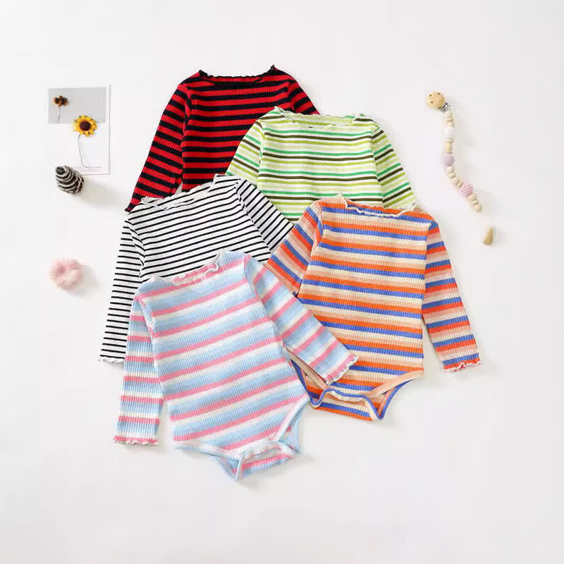 Baby Striped Cozy Bodysuit