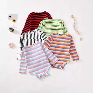 Baby Striped Cozy Bodysuit
