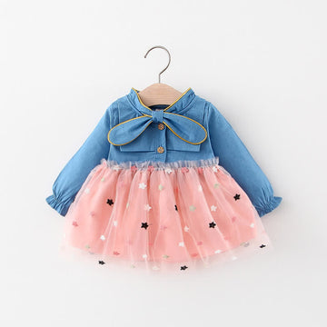 Baby Girl Star Tulle Cute Dress