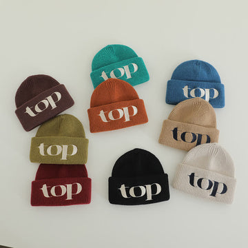 TOP Toddler Embroidered Knitted Beanie