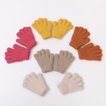 Toddler Fleece Knitted Warm Gloves