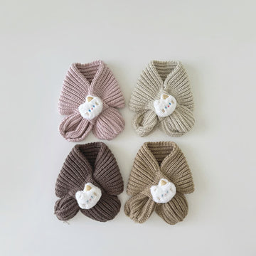 Toddler 3D Cat Knitted Scarf