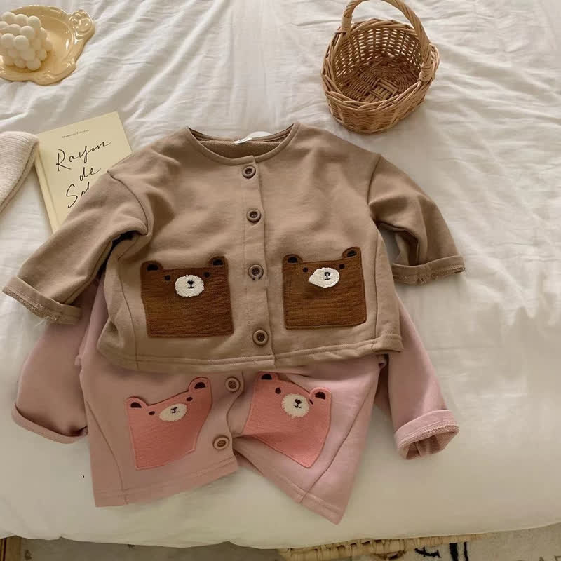 Baby Cute Bear Pocket Jacket