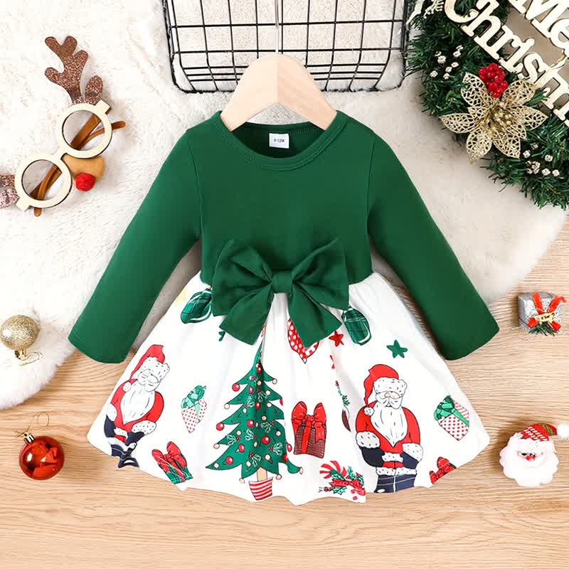 Baby Green Santa Claus Christmas Dress