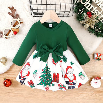 Baby Green Santa Claus Christmas Dress