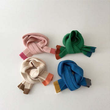 Toddler Kid Color Block Scarf