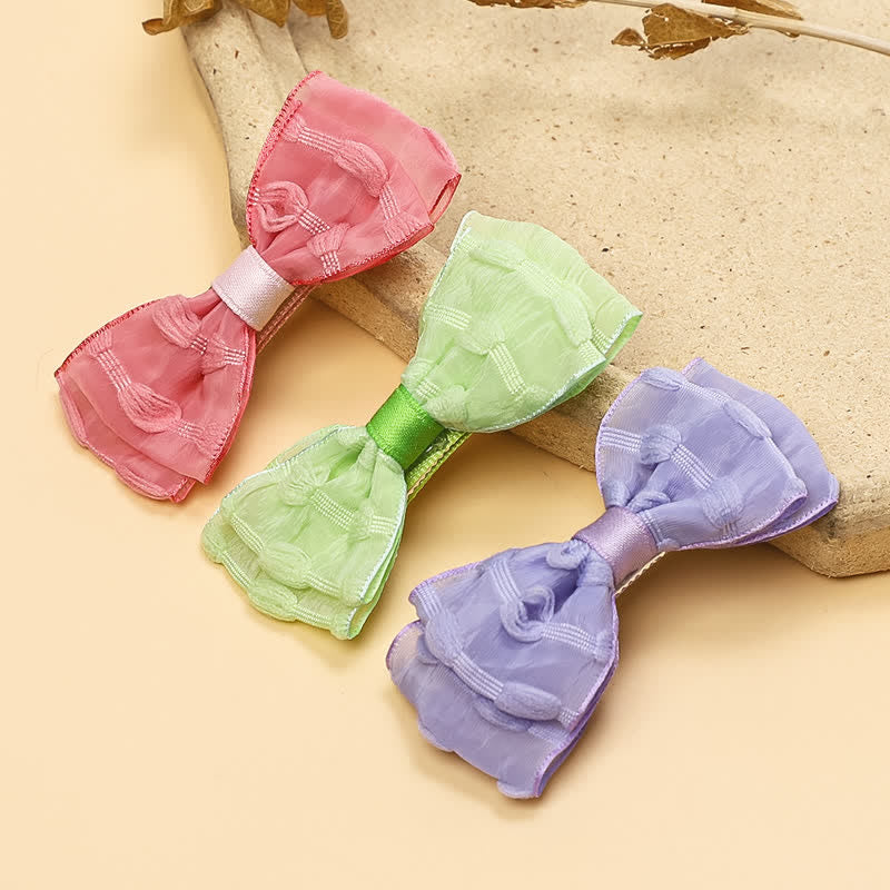 1PC Baby Tulle Bow Sweet Hair Clip