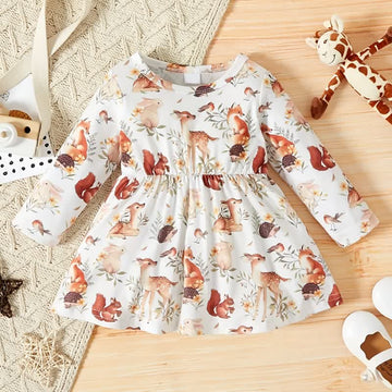 Baby Animal World Flower Dress