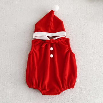 Baby Christmas Tank Bodysuit with Hat