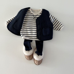 Baby Toddler Solid Color Plush Vest