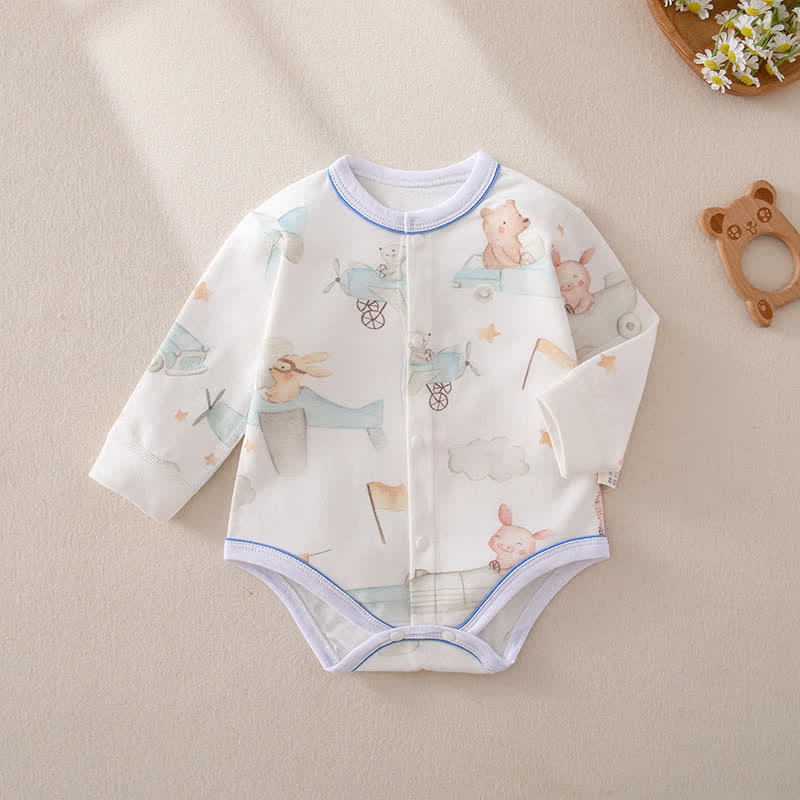 Baby Animal Print Cotton Bodysuit