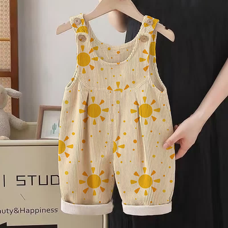 Baby Toddler Sun Yellow Overalls