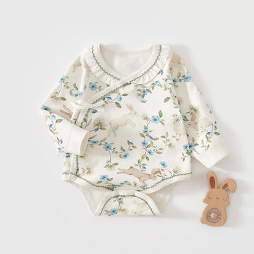 Baby Newborn Bunny Flower Bodysuit