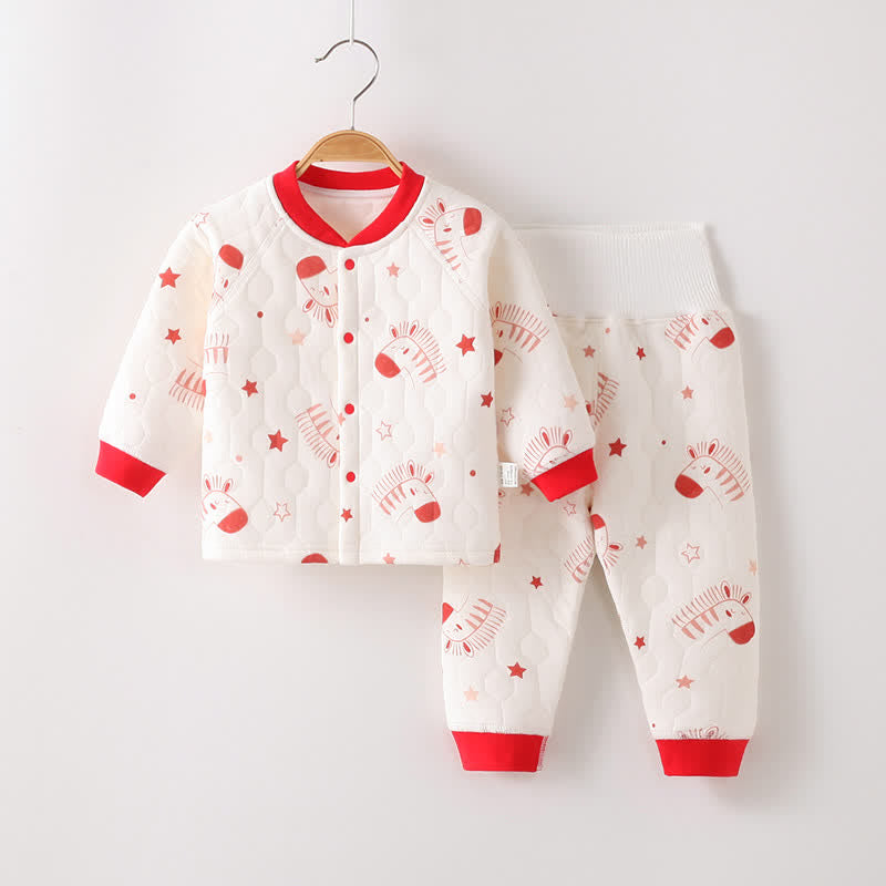 Baby 2-Piece Red Cherry Horse Set