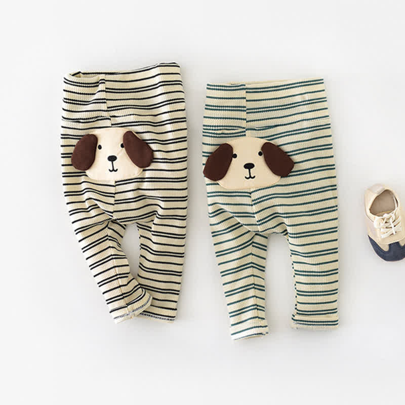 Baby Dog Patch Striped Pants