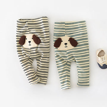 Baby Dog Patch Striped Pants