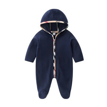 Baby Zipper Hooded Jumpsuit
