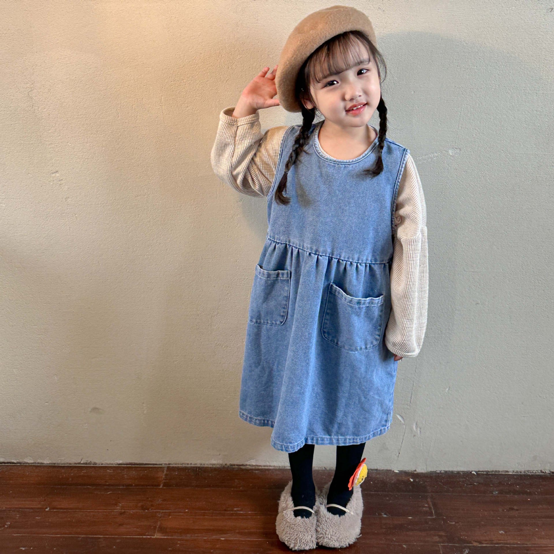 Toddler Girl Denim Sleeveless Dress