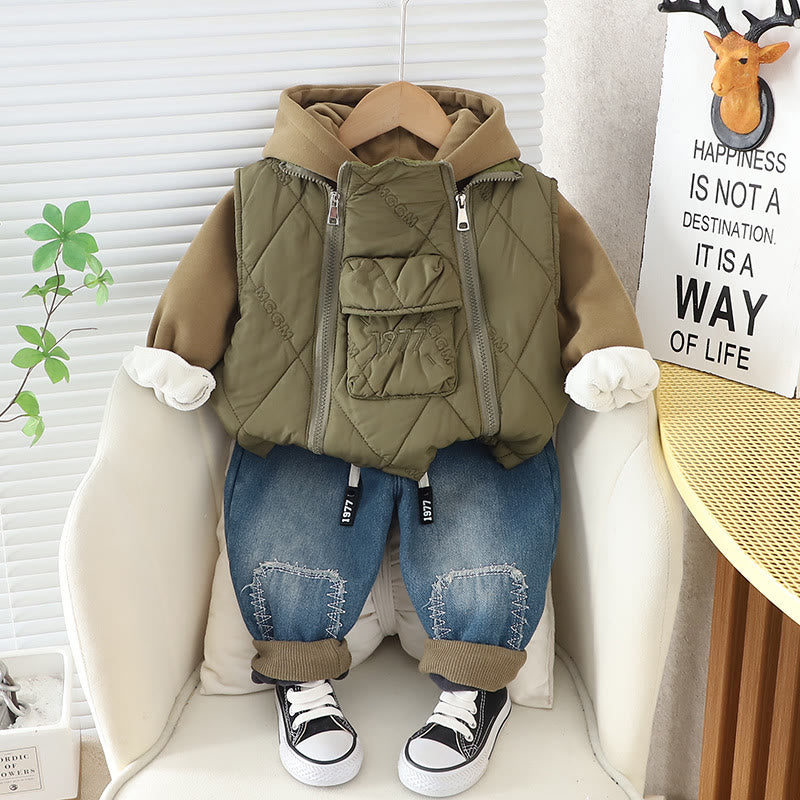 1977 Toddler Boy Zip 3 Pcs Set