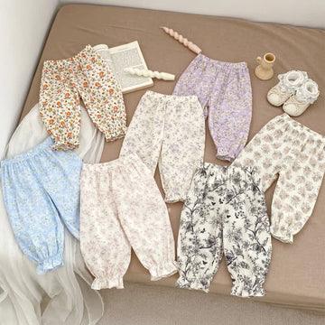 Baby Toddler Girl Flower Jogger Pants