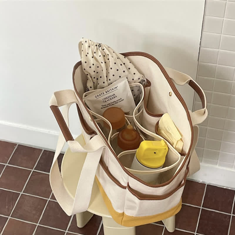 Multi-functional Pocket Canvas Mommy Bag