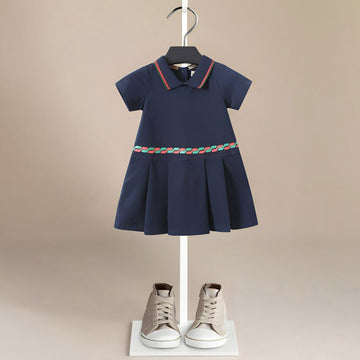 Cotton Marseille Girls Dress