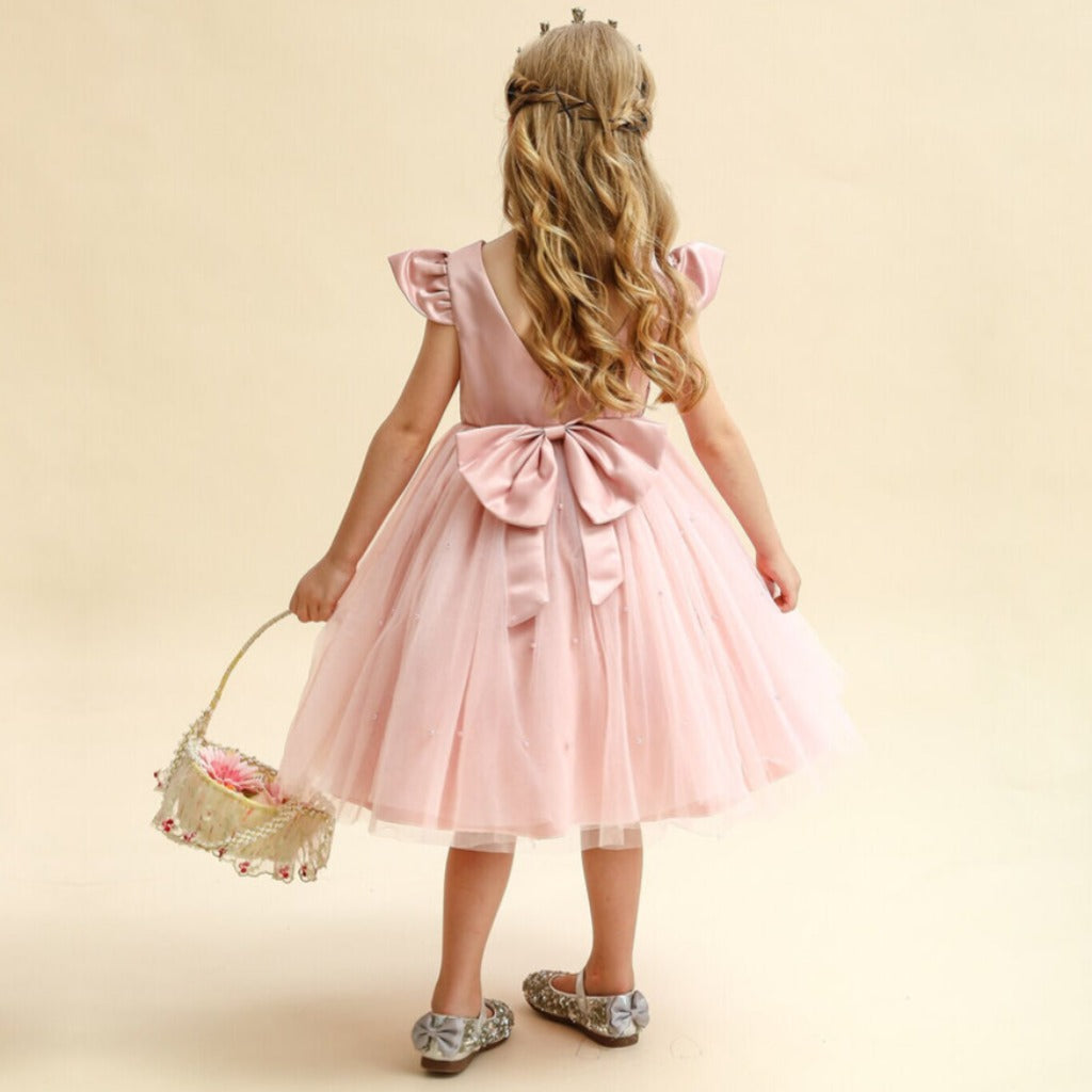 Girls' Party Dress With a Fluttery Tulle Skirt
