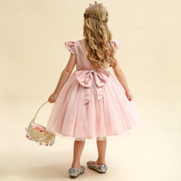 Girls' Party Dress With a Fluttery Tulle Skirt