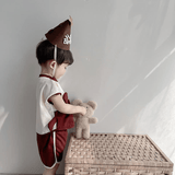 Baby Toddler Color Block Bear 2 Pieces Set