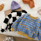 Toddler Checkerboard Fleece Lined Sweatshirt