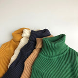 Toddler Boy Solid Color Turtleneck Sweater