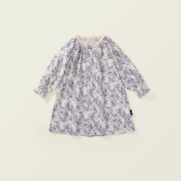Toddler Girl Lace Wash Painted Flower Princess Dress
