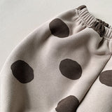 Toddler Girl Dots Fleece Lined Jogger Pants