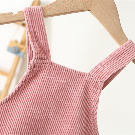 Toddler Cartoon Bird Corduroy Cute Overalls