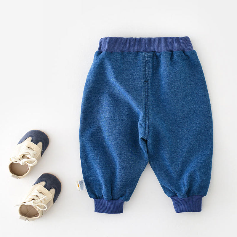 Baby Denim Cartoon Dog Casual Pants
