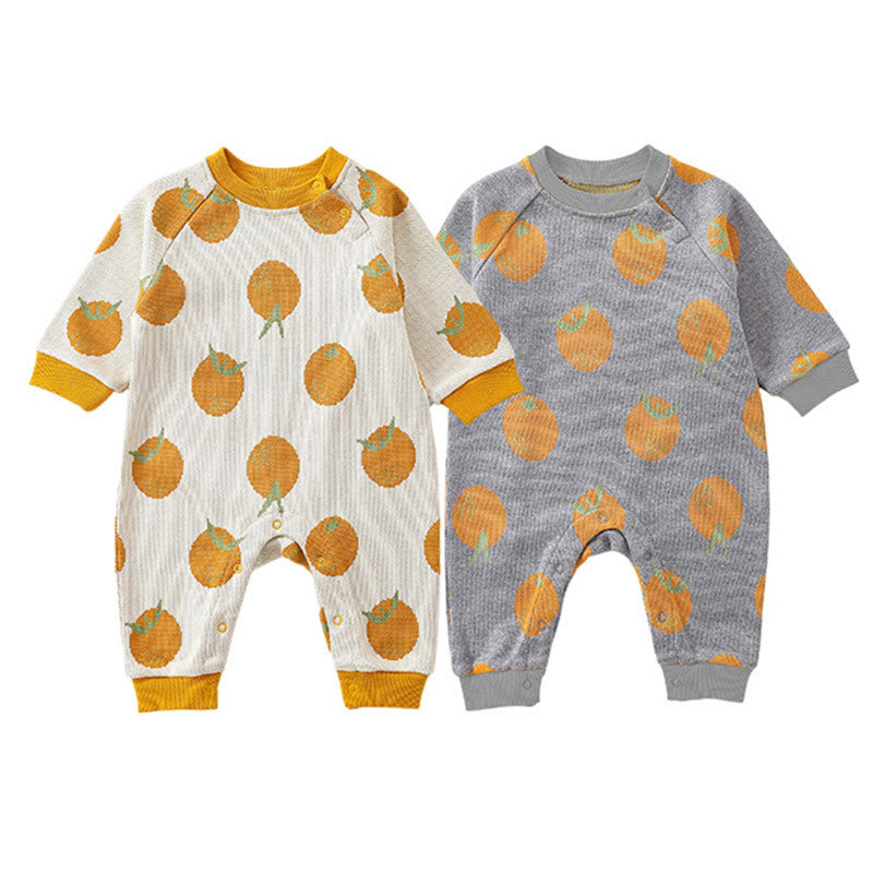 Baby Knitted Lovely Orange Romper