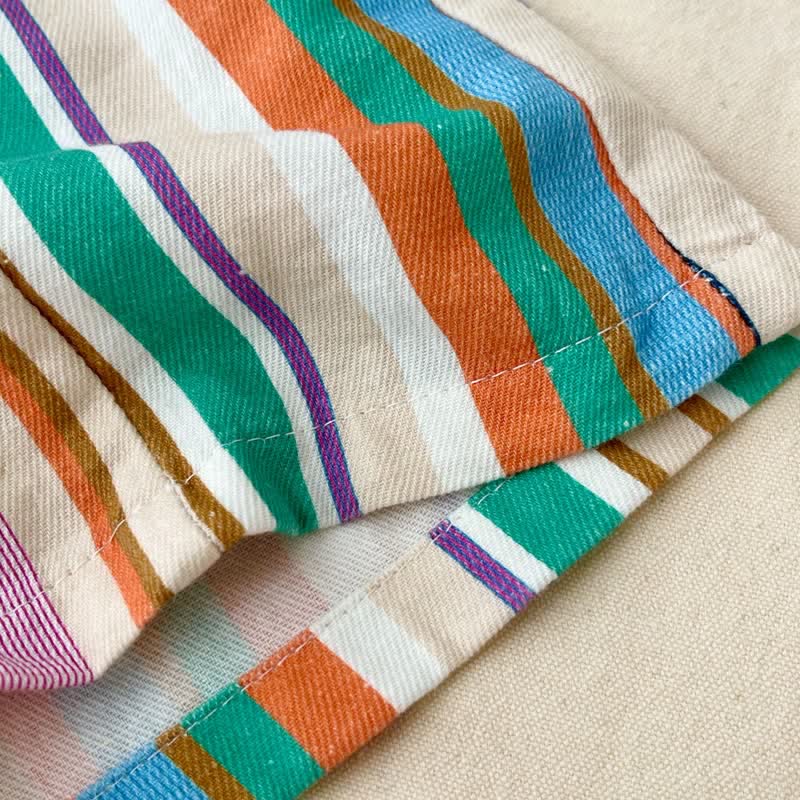 Baby Toddler Rainbow Striped Casual Shorts