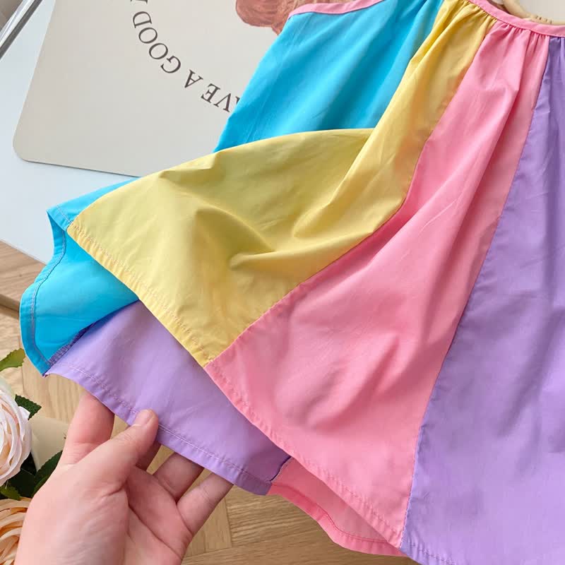 Baby Toddler Rainbow Sling Dress